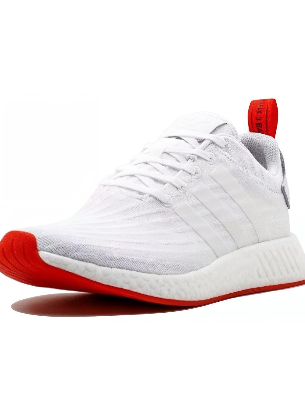 Adidas NMD R2 BA7253 White Core Red Sneakers Men’s 10.5